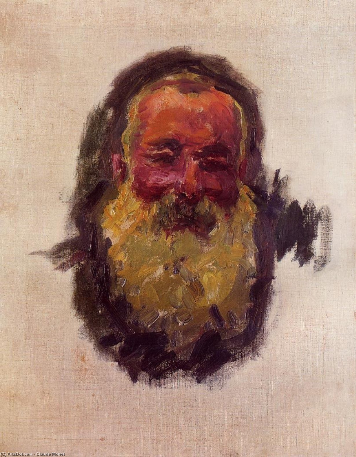 Wikioo.org – La Enciclopedia de las Bellas Artes - Pintura, Obras de arte de Claude Monet - autorretrato