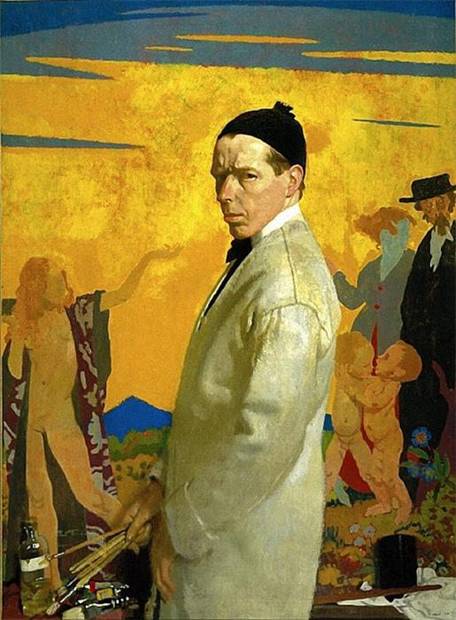 WikiOO.org - Encyclopedia of Fine Arts - Maľba, Artwork William Newenham Montague Orpen - Self portrait