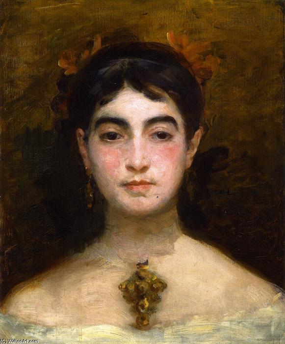 Wikioo.org – L'Encyclopédie des Beaux Arts - Peinture, Oeuvre de Marie Bracqemond - auto-portrait