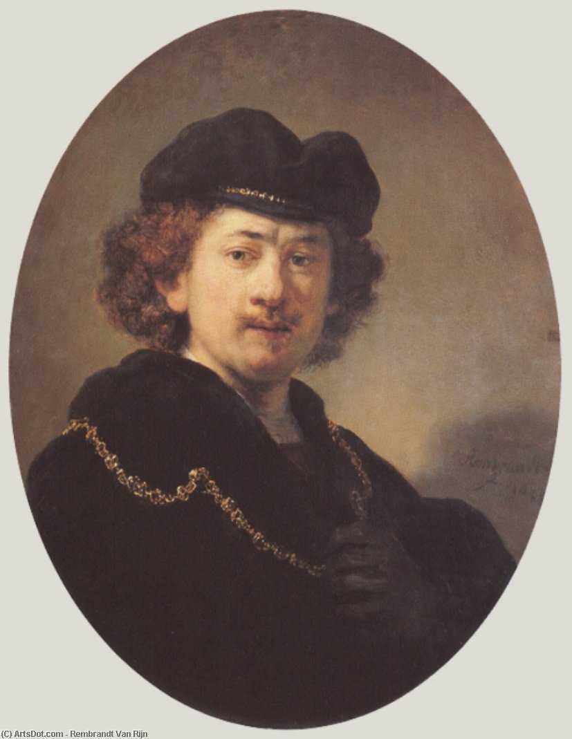 Wikioo.org – La Enciclopedia de las Bellas Artes - Pintura, Obras de arte de Rembrandt Van Rijn - autorretrato 21
