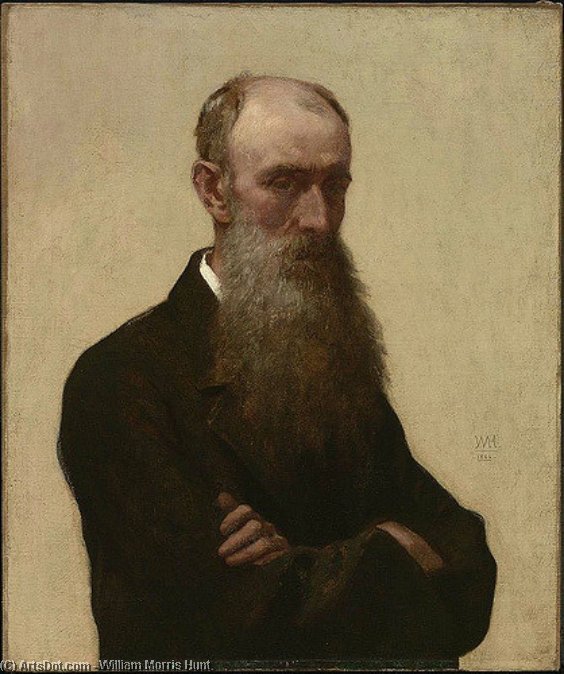 WikiOO.org - Εγκυκλοπαίδεια Καλών Τεχνών - Ζωγραφική, έργα τέχνης William Morris Hunt - Self Portrait