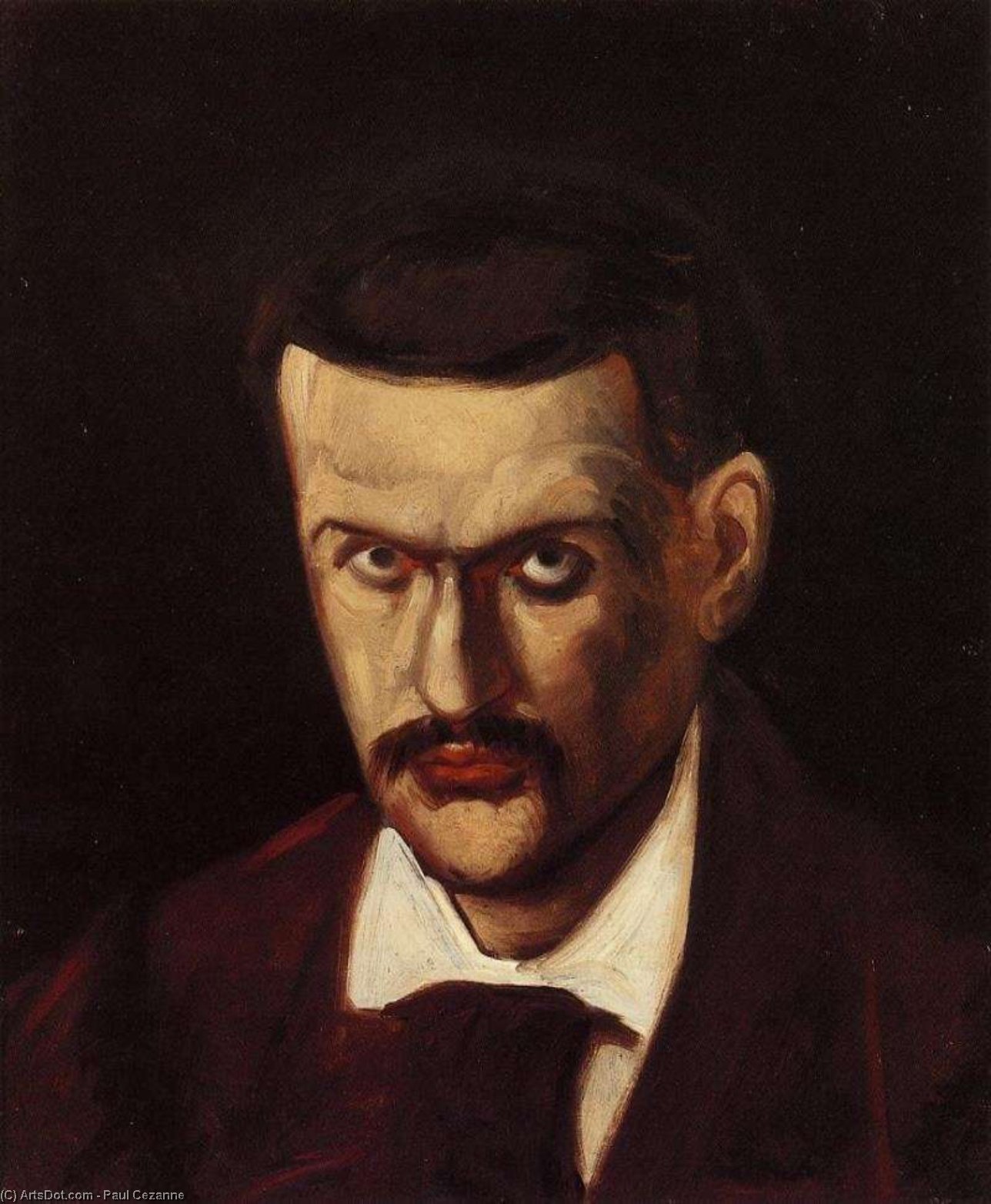 WikiOO.org - Εγκυκλοπαίδεια Καλών Τεχνών - Ζωγραφική, έργα τέχνης Paul Cezanne - Self Portrait (9)