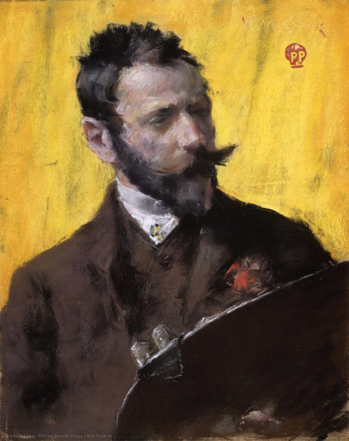 WikiOO.org - دایره المعارف هنرهای زیبا - نقاشی، آثار هنری William Merritt Chase - Self Portrait