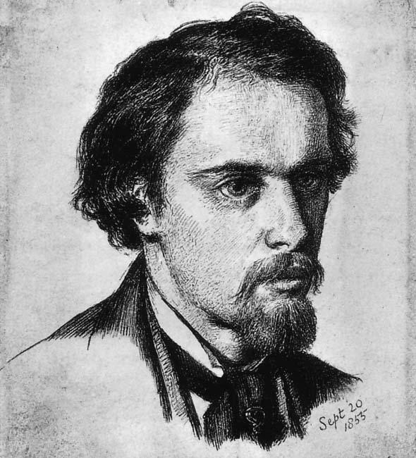 WikiOO.org - Encyclopedia of Fine Arts - Lukisan, Artwork Dante Gabriel Rossetti - Self-Portrait
