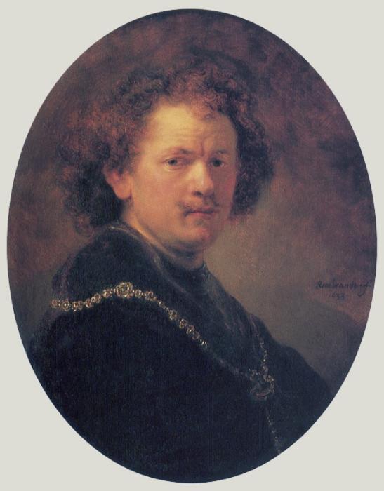 Wikoo.org - موسوعة الفنون الجميلة - اللوحة، العمل الفني Rembrandt Van Rijn - Self Portrait (27)