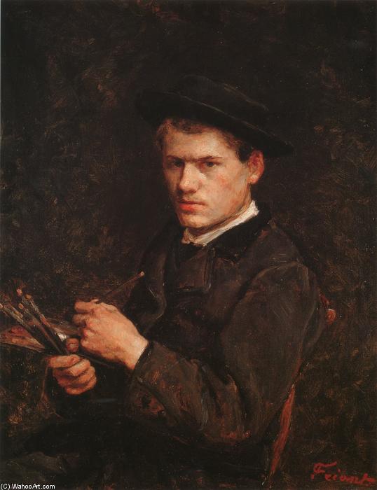 WikiOO.org - Encyclopedia of Fine Arts - Schilderen, Artwork Émile Friant - Self portrait