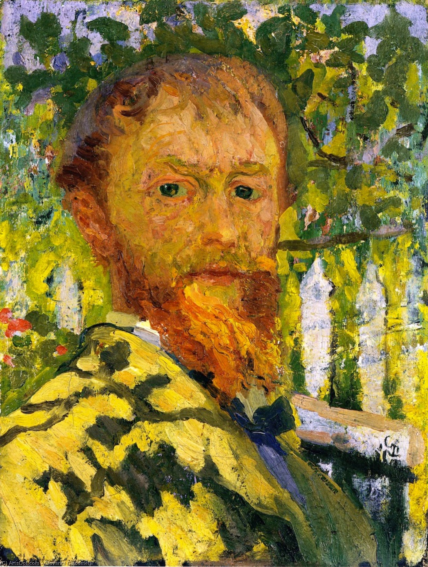 WikiOO.org - Encyclopedia of Fine Arts - Maleri, Artwork Giovanni Giacometti - Self-Portrait