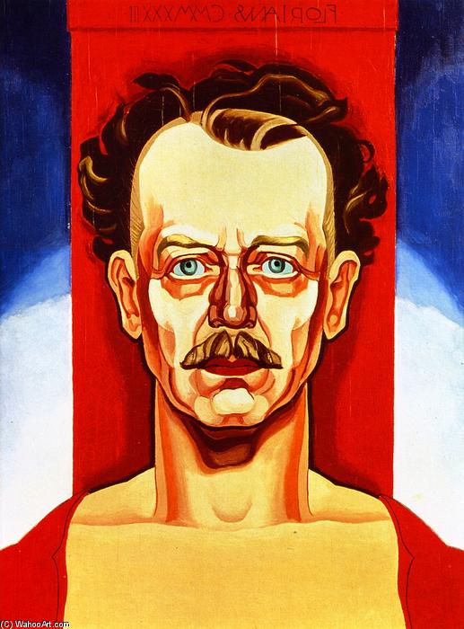 WikiOO.org - Güzel Sanatlar Ansiklopedisi - Resim, Resimler Friedrich Julius Oskar Blümner - Self-Portrait