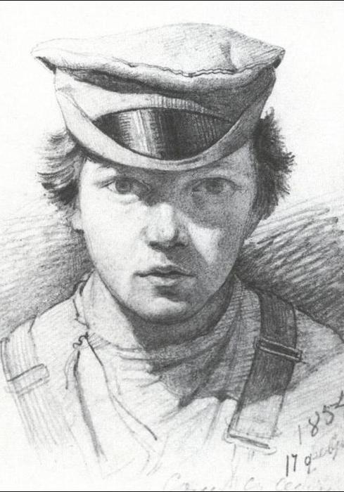 Wikioo.org - The Encyclopedia of Fine Arts - Painting, Artwork by Ivan Ivanovich Shishkin - Self-portrait