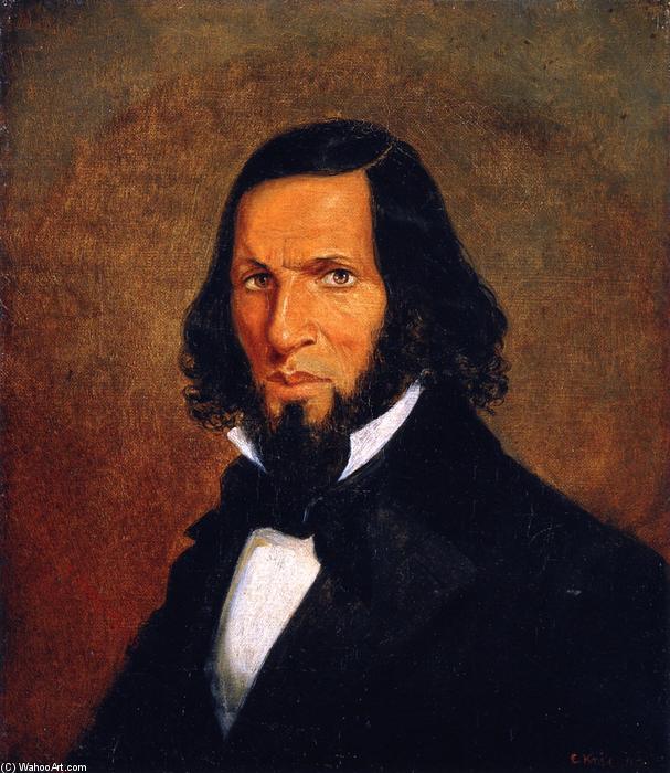 WikiOO.org - Encyclopedia of Fine Arts - Maleri, Artwork Cornelius David Krieghoff - Self-Portrait