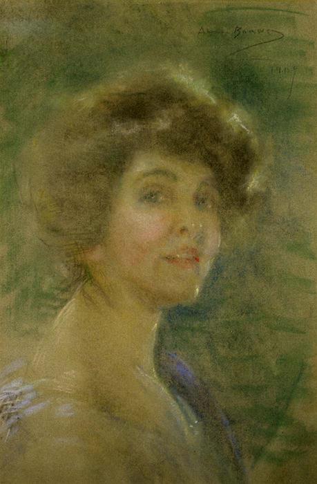 WikiOO.org - Encyclopedia of Fine Arts - Maleri, Artwork Alice Pike Barney - Self-Portrait