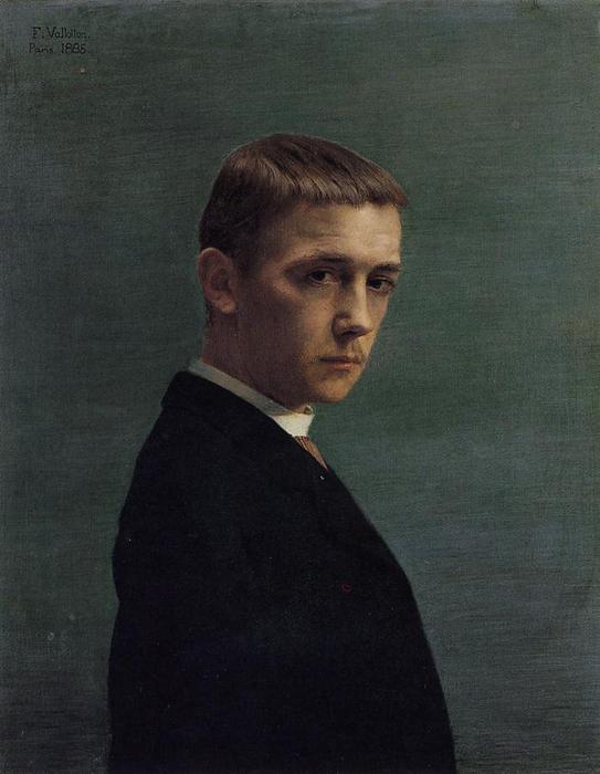 WikiOO.org - Encyclopedia of Fine Arts - Maľba, Artwork Felix Vallotton - Self Portrait at 20