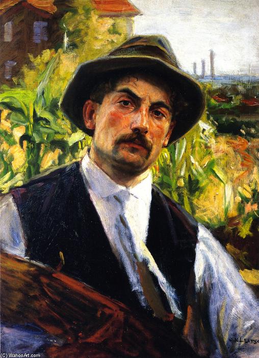 Wikioo.org - The Encyclopedia of Fine Arts - Painting, Artwork by Joseph Kleitsch - Self Portrait (Grand Rapids, Michican)