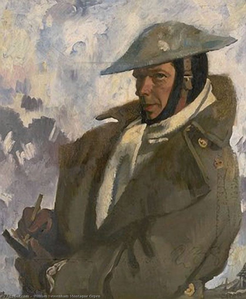 WikiOO.org - 백과 사전 - 회화, 삽화 William Newenham Montague Orpen - Self Portrait in Uniform
