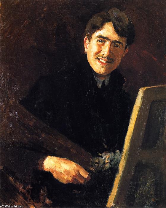 WikiOO.org - Encyclopedia of Fine Arts - Lukisan, Artwork Roger De La Fresnaye - Self-Portrait Smiling
