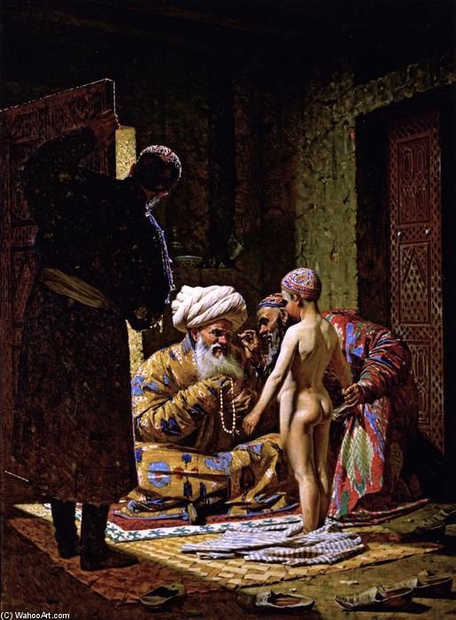 WikiOO.org - Encyclopedia of Fine Arts - Festés, Grafika Vasily Vasilevich Vereshchagin - Selling a Slave Boy