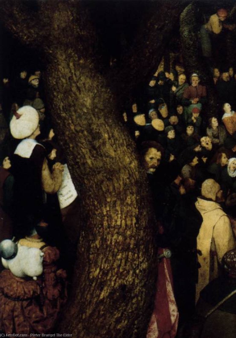 WikiOO.org - Güzel Sanatlar Ansiklopedisi - Resim, Resimler Pieter Bruegel The Elder - The Sermon of St John the Baptist (detail)