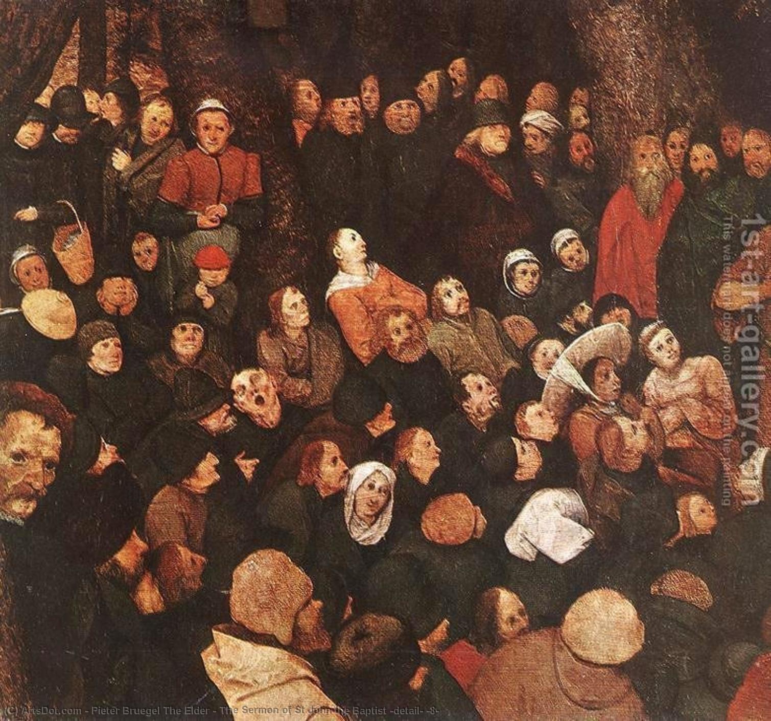 Wikioo.org – L'Enciclopedia delle Belle Arti - Pittura, Opere di Pieter Bruegel The Elder - il discorso di st john il battista ( particolare ) ( 8 )