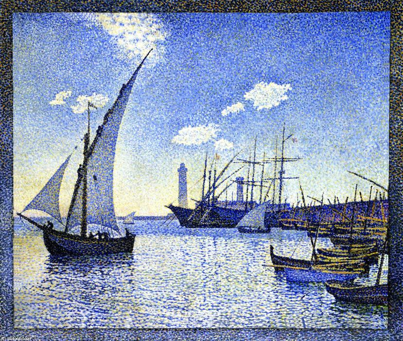 WikiOO.org - Εγκυκλοπαίδεια Καλών Τεχνών - Ζωγραφική, έργα τέχνης Theo Van Rysselberghe - Sète Harbour, the Tartans