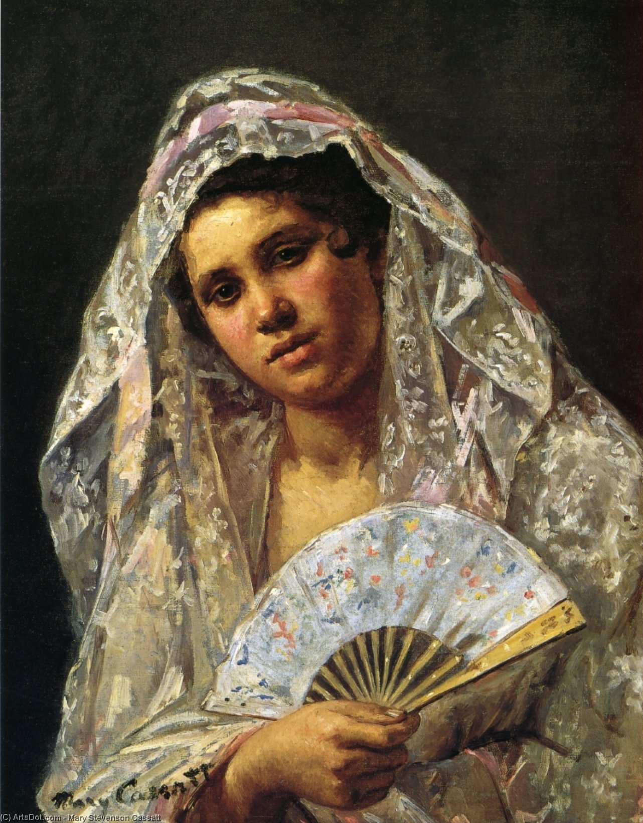 Wikioo.org - The Encyclopedia of Fine Arts - Painting, Artwork by Mary Stevenson Cassatt - A Seville Belle