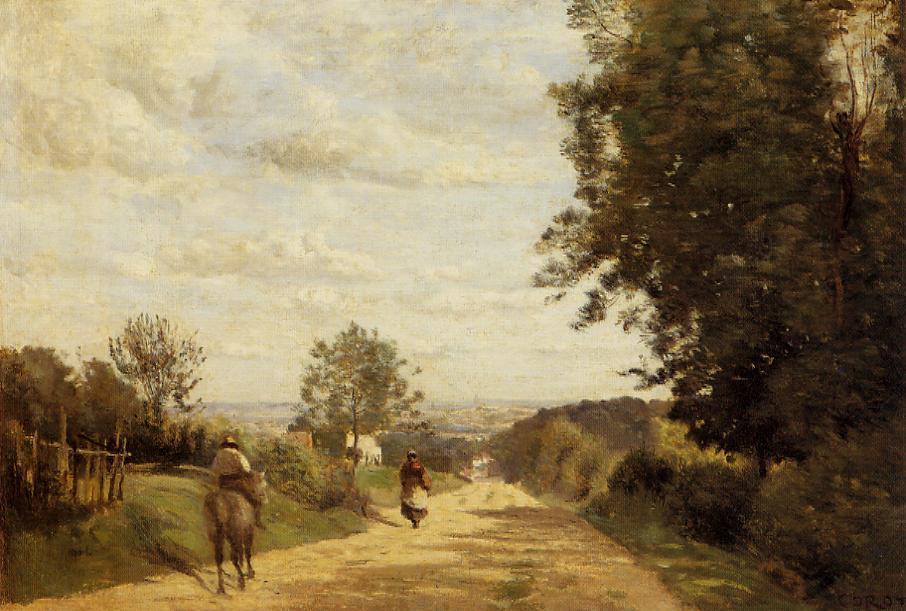 Wikioo.org - The Encyclopedia of Fine Arts - Painting, Artwork by Jean Baptiste Camille Corot - The Sevres Road