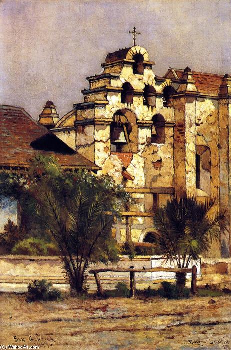 Wikioo.org - The Encyclopedia of Fine Arts - Painting, Artwork by Edwin Deakin - San Gabriel Mission Bell Tower