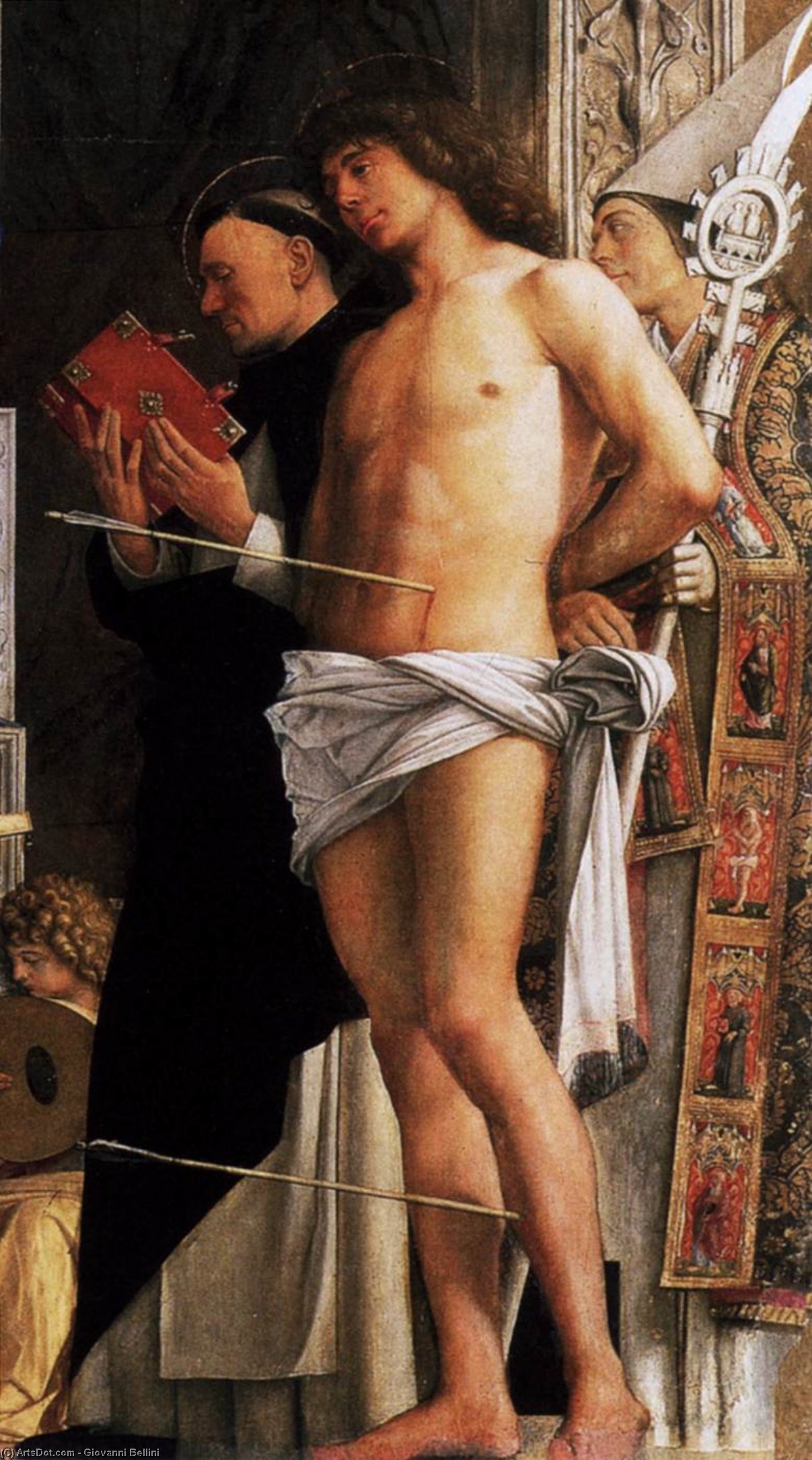 Wikioo.org – L'Encyclopédie des Beaux Arts - Peinture, Oeuvre de Giovanni Bellini - san giobbe Retable ( détail )
