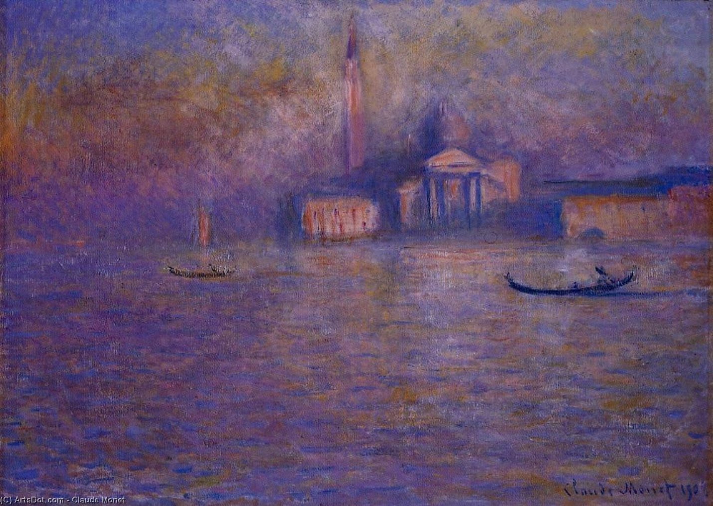 Wikioo.org – La Enciclopedia de las Bellas Artes - Pintura, Obras de arte de Claude Monet - san giorgio Mayor