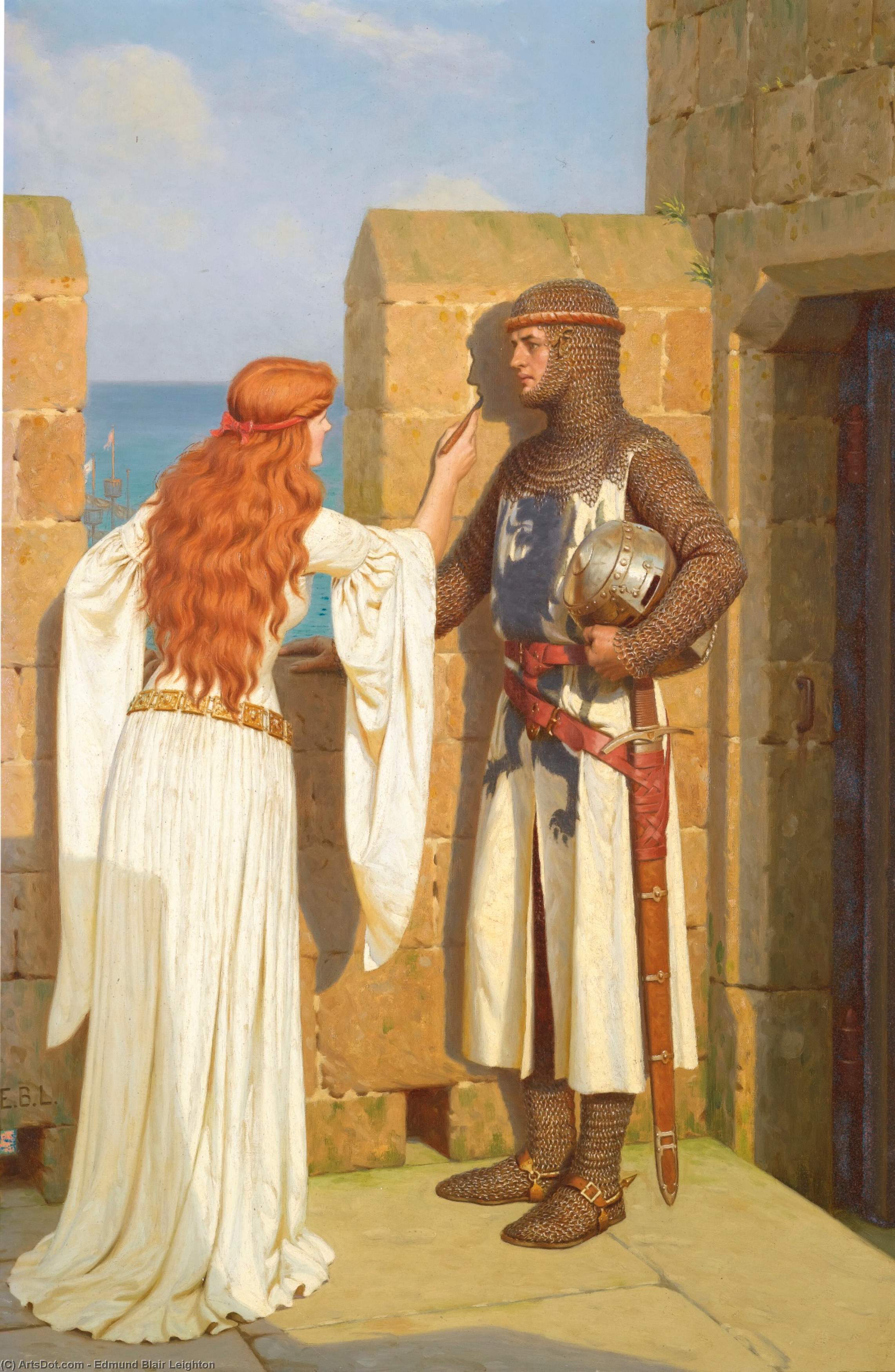 Wikioo.org - The Encyclopedia of Fine Arts - Painting, Artwork by Edmund Blair Leighton - The Shadow