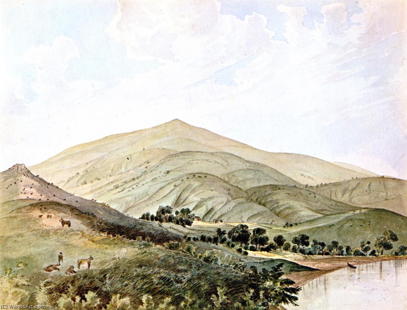 WikiOO.org - Enciclopedia of Fine Arts - Pictura, lucrări de artă James Madison Alden - Shanghai Rancho near Saucelito-California, San Francisco Bay