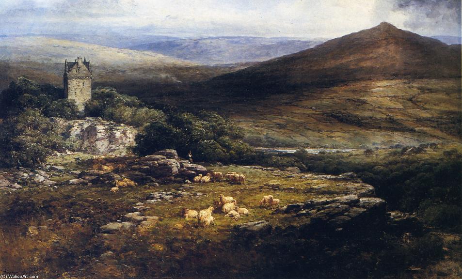 WikiOO.org - אנציקלופדיה לאמנויות יפות - ציור, יצירות אמנות Andrew W Melrose - A Shepherd's Lament