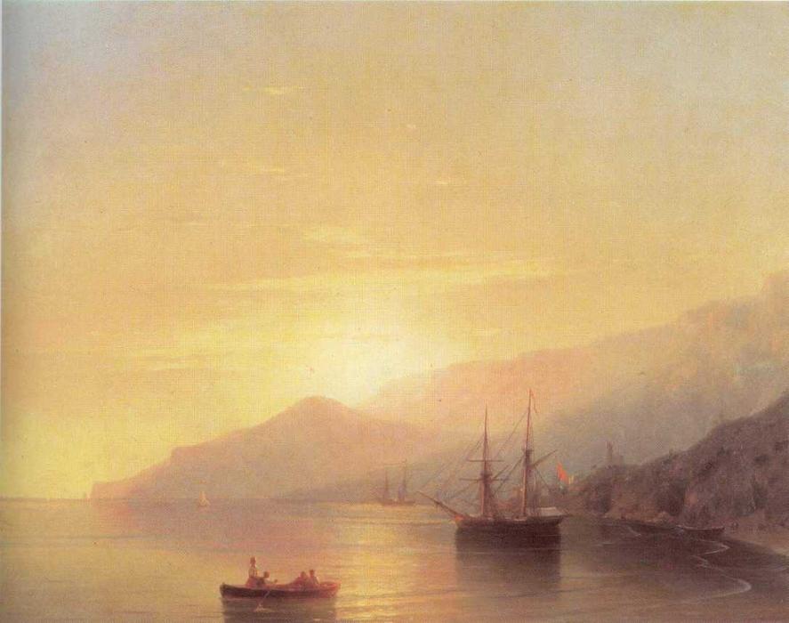 WikiOO.org - Енциклопедія образотворчого мистецтва - Живопис, Картини
 Ivan Aivazovsky - Ships on a raid