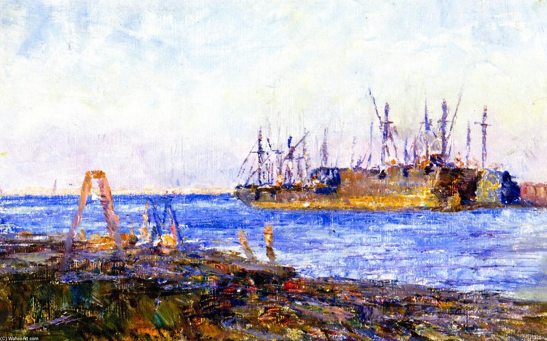 Wikioo.org - The Encyclopedia of Fine Arts - Painting, Artwork by Frederick Mccubbin - Ships, Williamstown