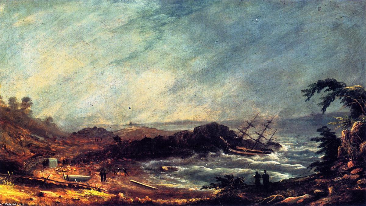 Wikioo.org - The Encyclopedia of Fine Arts - Painting, Artwork by Charles Codman - Shipwreck at Pond Cove, Cape Elizabeth