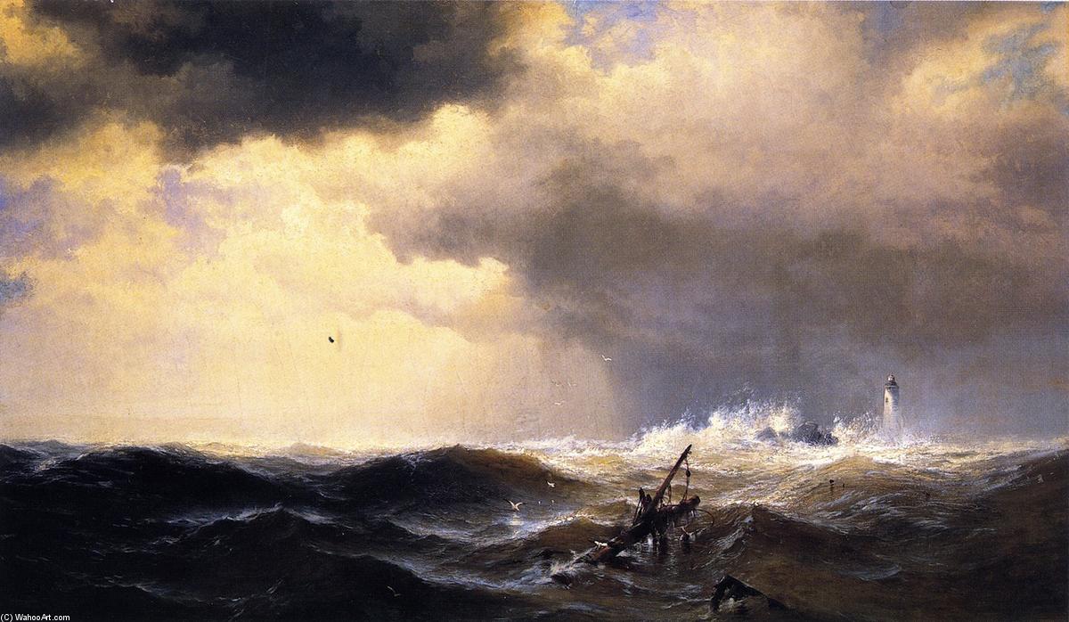 Wikioo.org - The Encyclopedia of Fine Arts - Painting, Artwork by Edward Moran - Shipwrecked