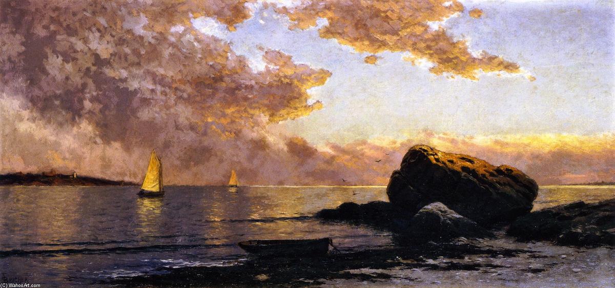 Wikioo.org - The Encyclopedia of Fine Arts - Painting, Artwork by Alfred Thompson Bricher - Shore at Manomet, Massachusetts