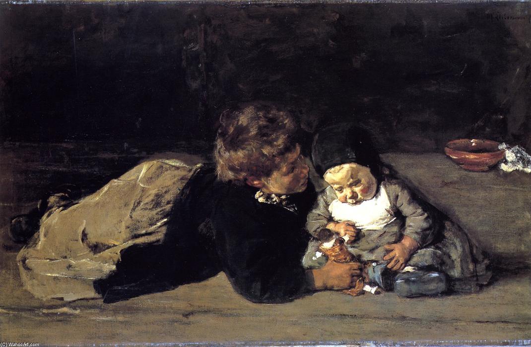 Wikioo.org - The Encyclopedia of Fine Arts - Painting, Artwork by Max Liebermann - The Siblings
