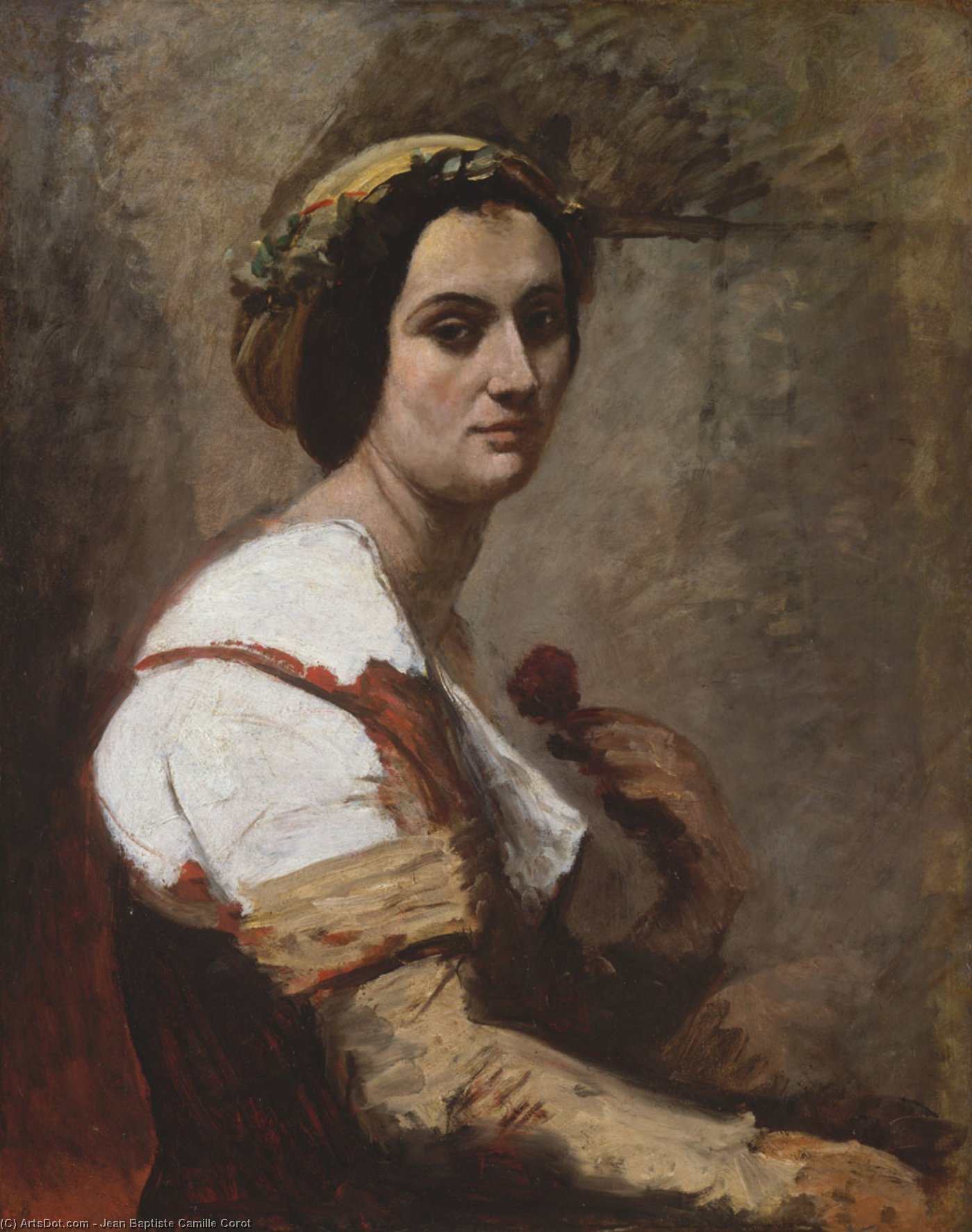 WikiOO.org - Güzel Sanatlar Ansiklopedisi - Resim, Resimler Jean Baptiste Camille Corot - Sibylle