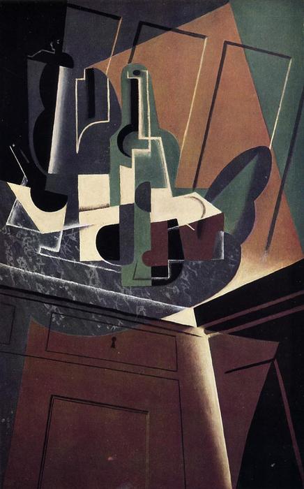 Wikioo.org - The Encyclopedia of Fine Arts - Painting, Artwork by Juan Gris - The Sideboard