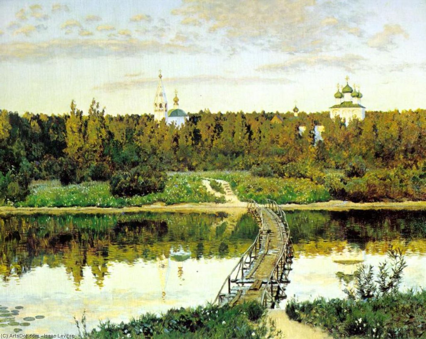 Wikioo.org - The Encyclopedia of Fine Arts - Painting, Artwork by Isaak Ilyich Levitan - Silent cloister