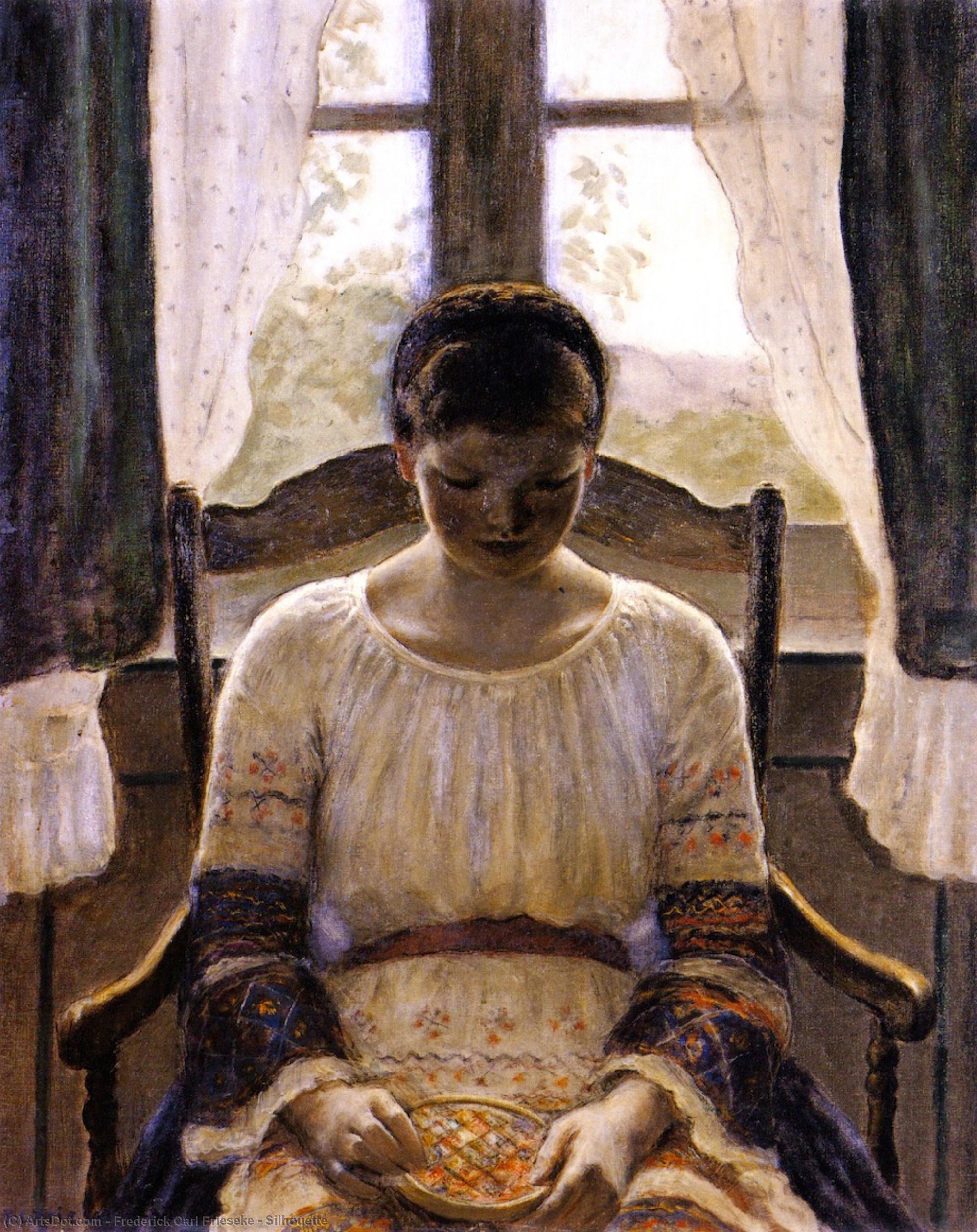 Wikioo.org - The Encyclopedia of Fine Arts - Painting, Artwork by Frederick Carl Frieseke - Silhouette