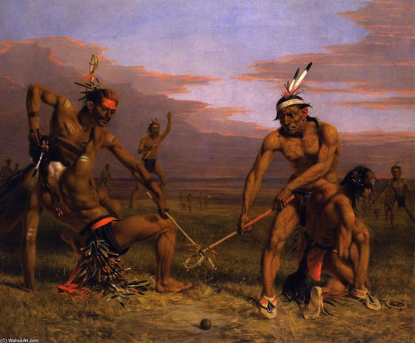 Wikioo.org - The Encyclopedia of Fine Arts - Painting, Artwork by Charles Deas - Sioux Playing Ball