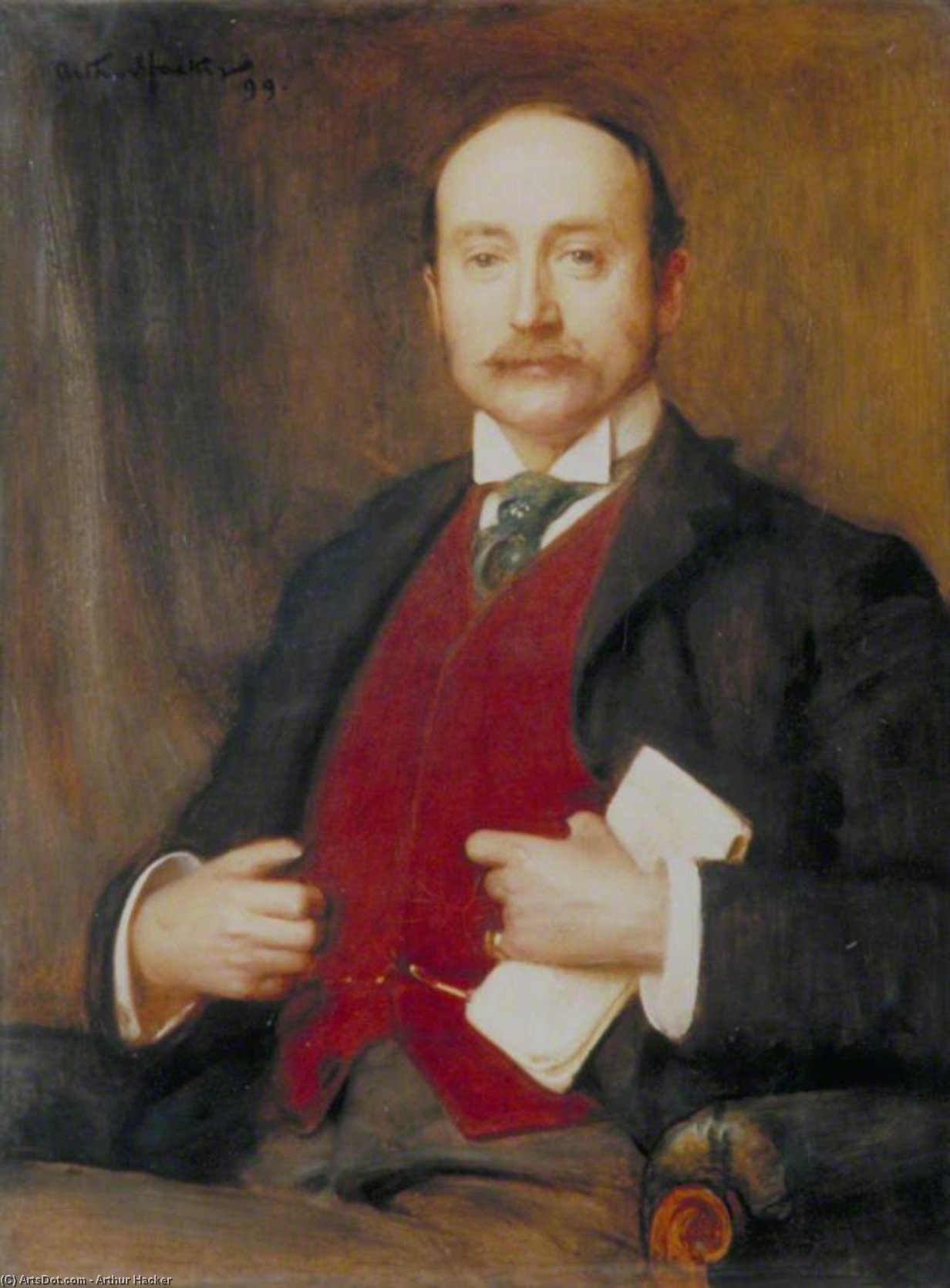 WikiOO.org - Encyclopedia of Fine Arts - Maľba, Artwork Arthur Hacker - Sir William Hayes Fisher, Lord Downham of Fulham