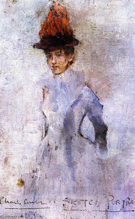 Wikioo.org - The Encyclopedia of Fine Arts - Painting, Artwork by Charles Edward Conder - Sketch Portrait