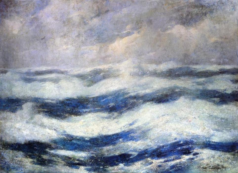 Wikoo.org - موسوعة الفنون الجميلة - اللوحة، العمل الفني Soren Emil Carlsen - The Sky and the Ocean
