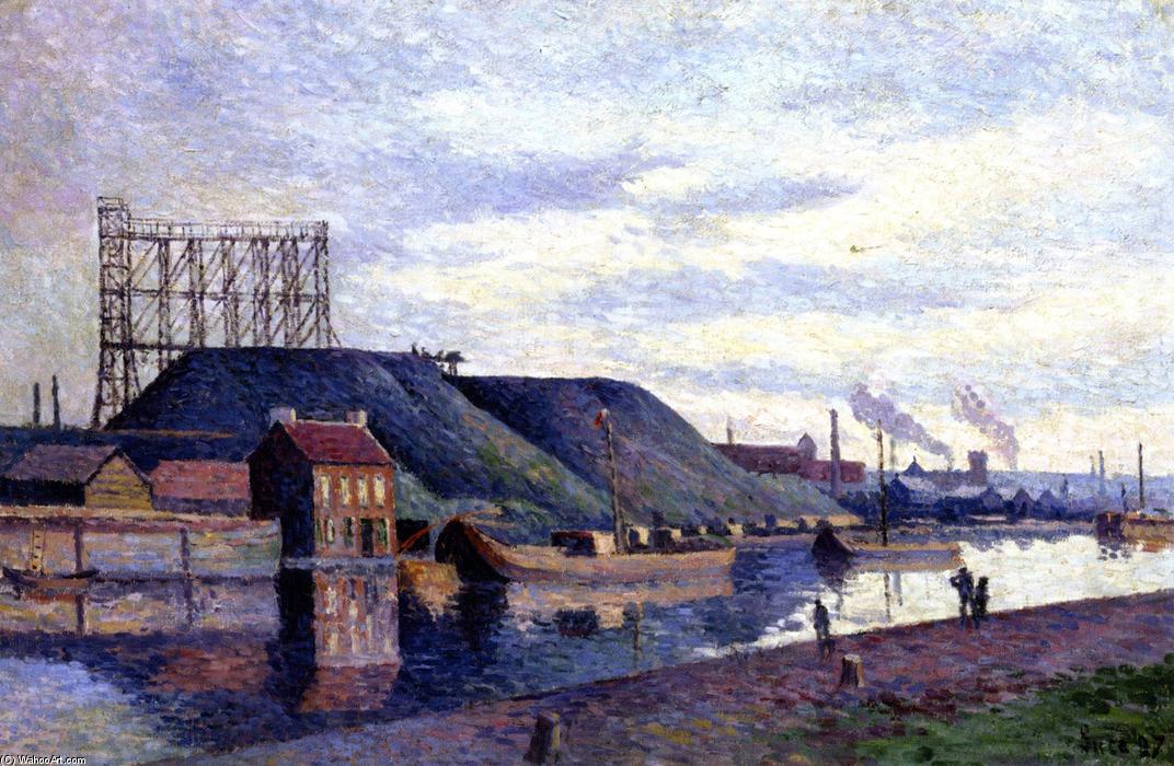 Wikioo.org - The Encyclopedia of Fine Arts - Painting, Artwork by Maximilien Luce - The Slag Heaps of Sacré Madame