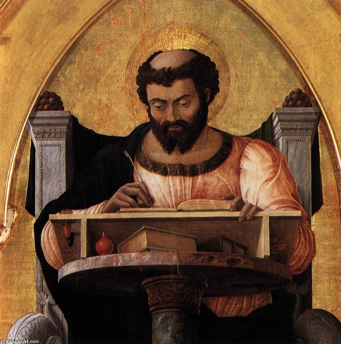 Wikioo.org – L'Enciclopedia delle Belle Arti - Pittura, Opere di Andrea Mantegna - san luca Pala daltare ( particolare )
