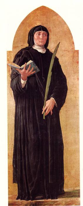 Wikioo.org – L'Encyclopédie des Beaux Arts - Peinture, Oeuvre de Andrea Mantegna - san luca Retable ( détail )