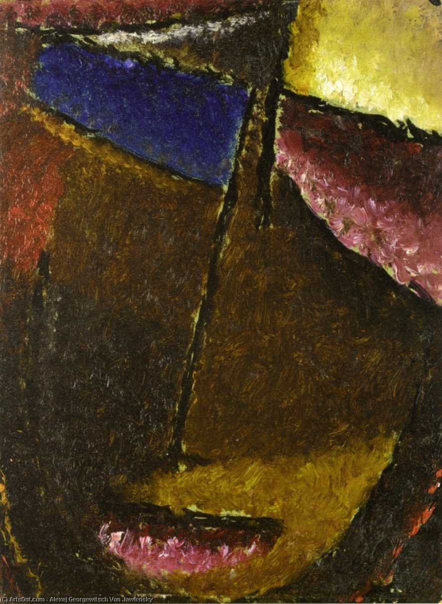 WikiOO.org - Encyclopedia of Fine Arts - Lukisan, Artwork Alexej Georgewitsch Von Jawlensky - Small Abstract Head
