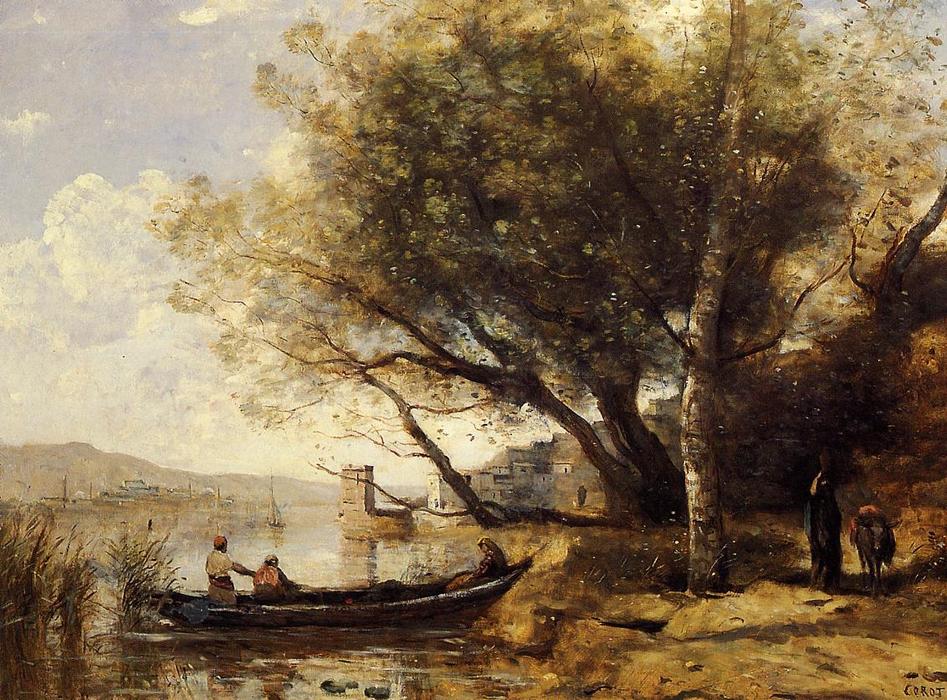 Wikioo.org - The Encyclopedia of Fine Arts - Painting, Artwork by Jean Baptiste Camille Corot - Smyrne-Bornabat